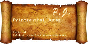 Princzenthal Jutas névjegykártya
